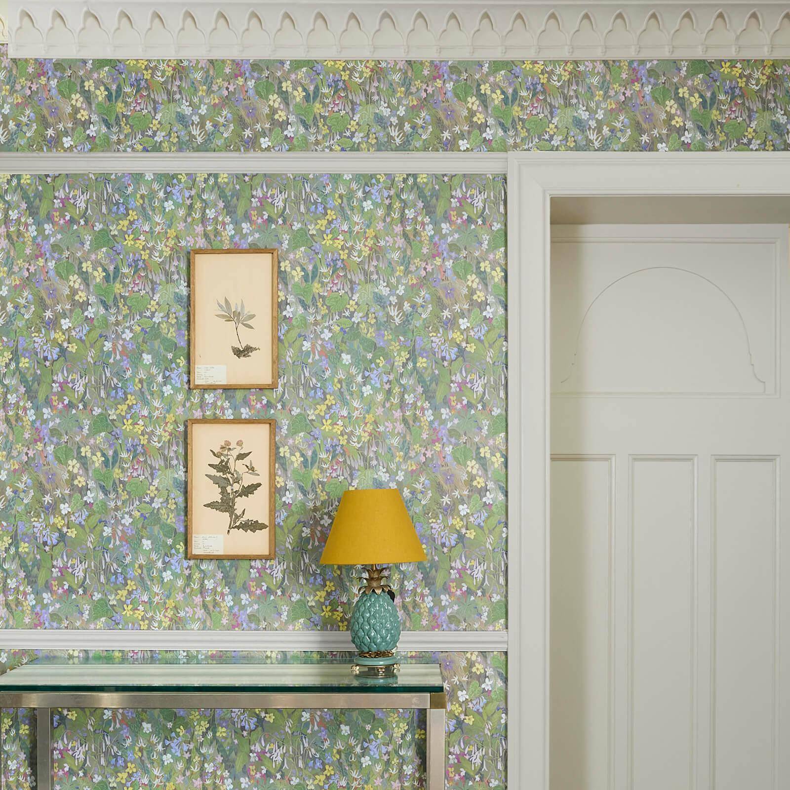 Gardenia Wallpaper - Verde - House of Hackney - 1-WA-GAR-DI-VER-XXX - Premier Wallcovering