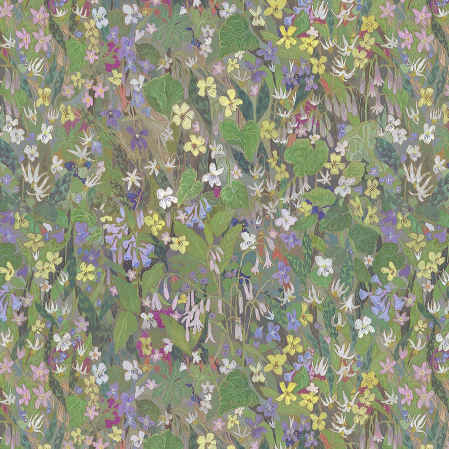 Gardenia Wallpaper - Verde - House of Hackney - 1-WA-GAR-DI-VER-XXX - Premier Wallcovering