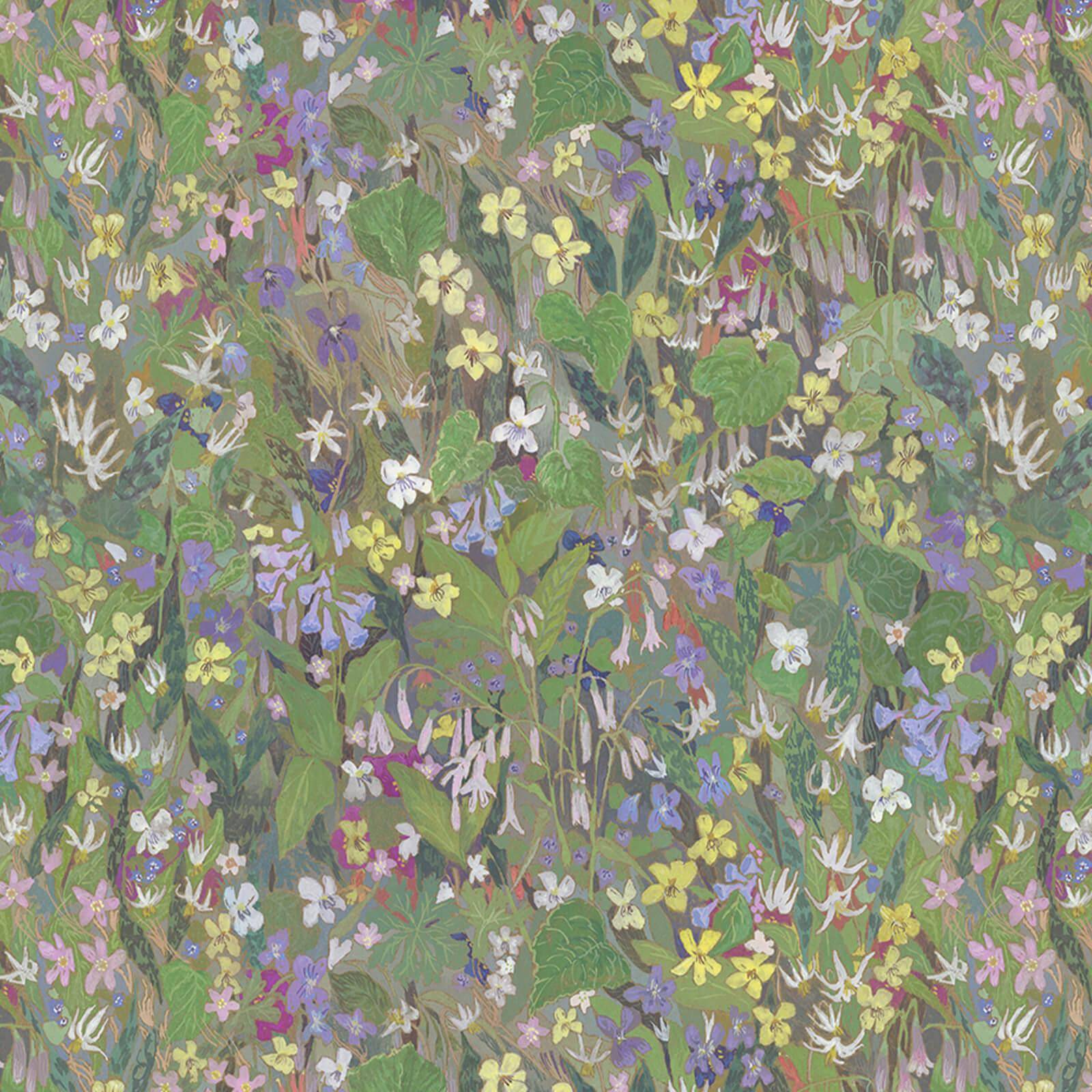 Gardenia Wallpaper - Verde - House of Hackney - 1-WA-GAR-DI-VER-XXX - Premier Wallcovering