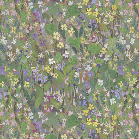 Gardenia Wallpaper - Verde - House of Hackney - 1-WA-GAR-DI-VER-XXX - Premier Wallcovering
