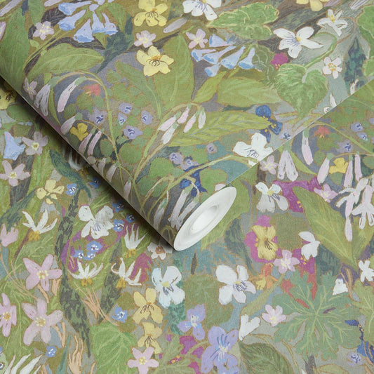 Gardenia Wallpaper - Verde - House of Hackney - 1-WA-GAR-DI-VER-XXX - Premier Wallcovering