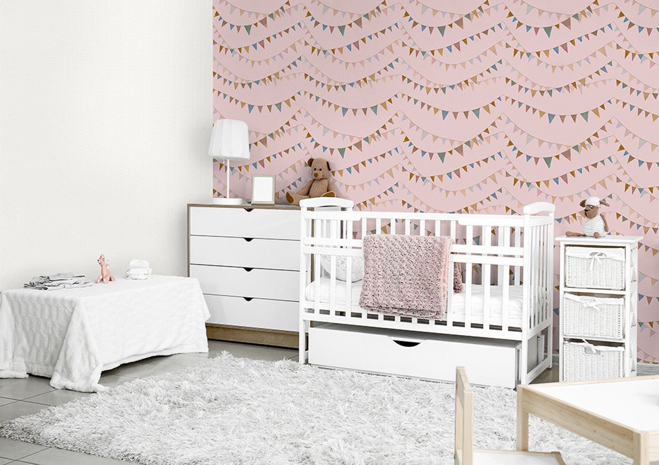 Garland Great Kids Wallpaper - Rose - Hohenberger - 26822 - Premier Wallcovering