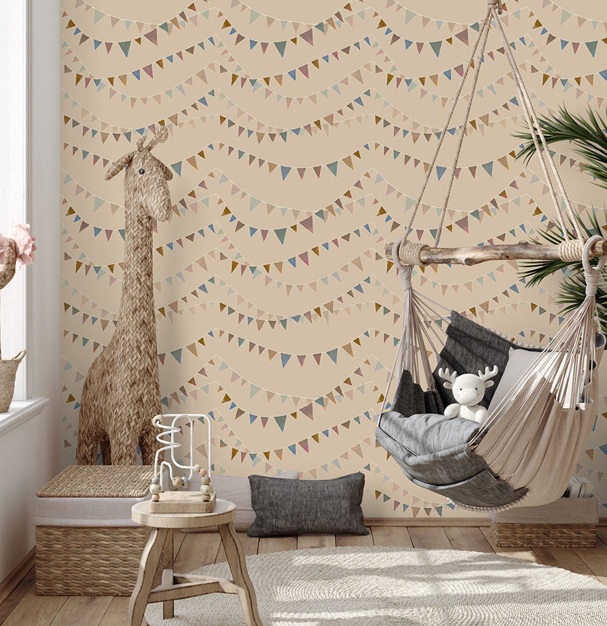 Garland Great Kids Wallpaper - Beige - Hohenberger - 26825 - Premier Wallcovering