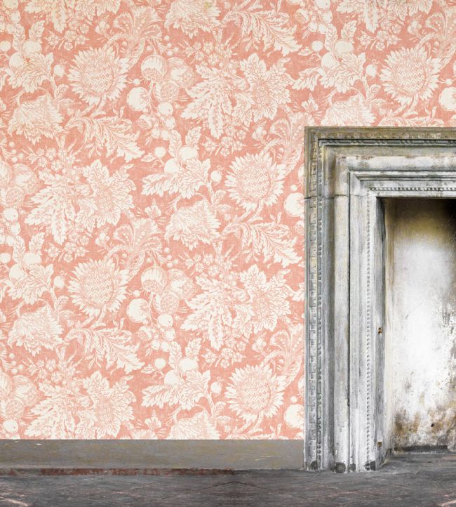 Garthwaite Wallpaper - Coral - Madeaux - W1600 - 06 - Premier Wallcovering