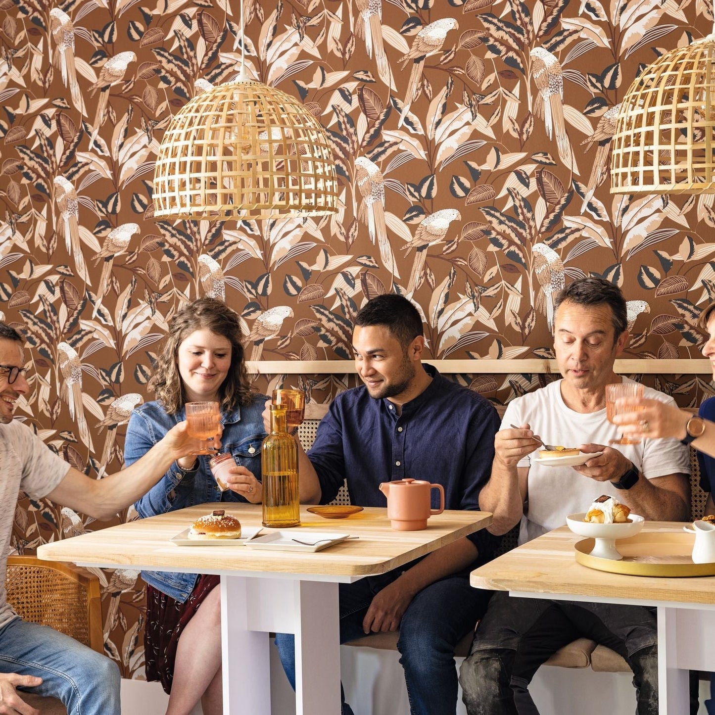Gary Wallpaper - Caramel - Caselio - 103792903 - Premier Wallcovering
