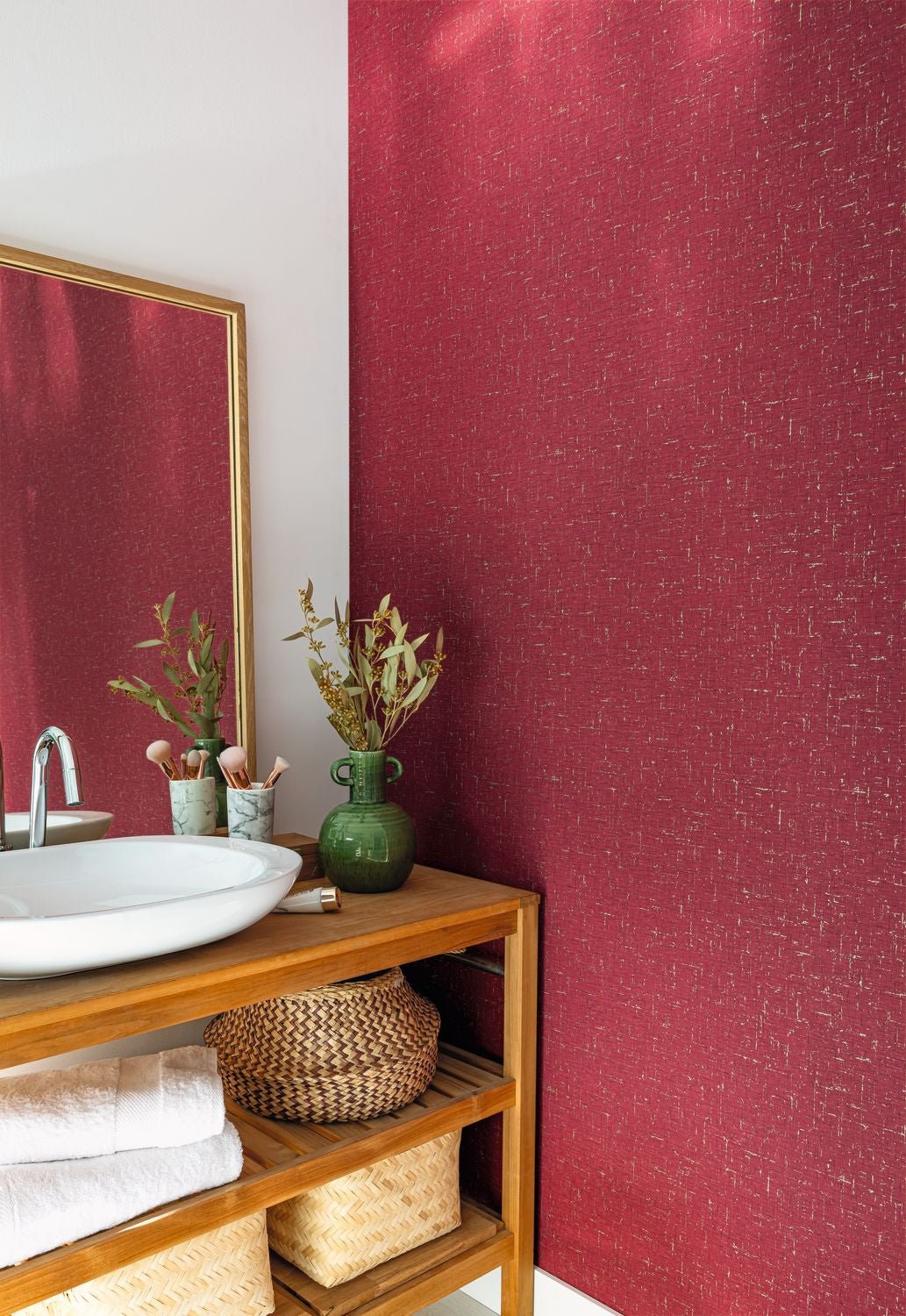 Gaze Metal Wallpaper - Pourpre  - Caselio - 103775020 - Premier Wallcovering