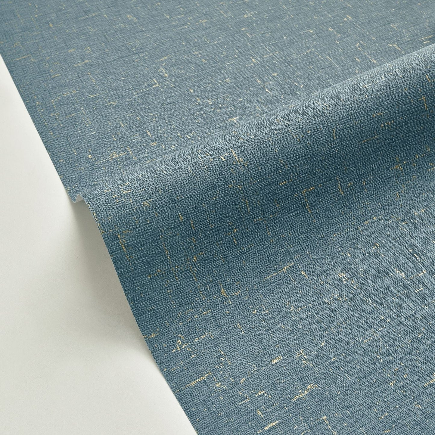 Gaze Metal Wallpaper - Bleu Canard  - Caselio - 103776231 - Premier Wallcovering