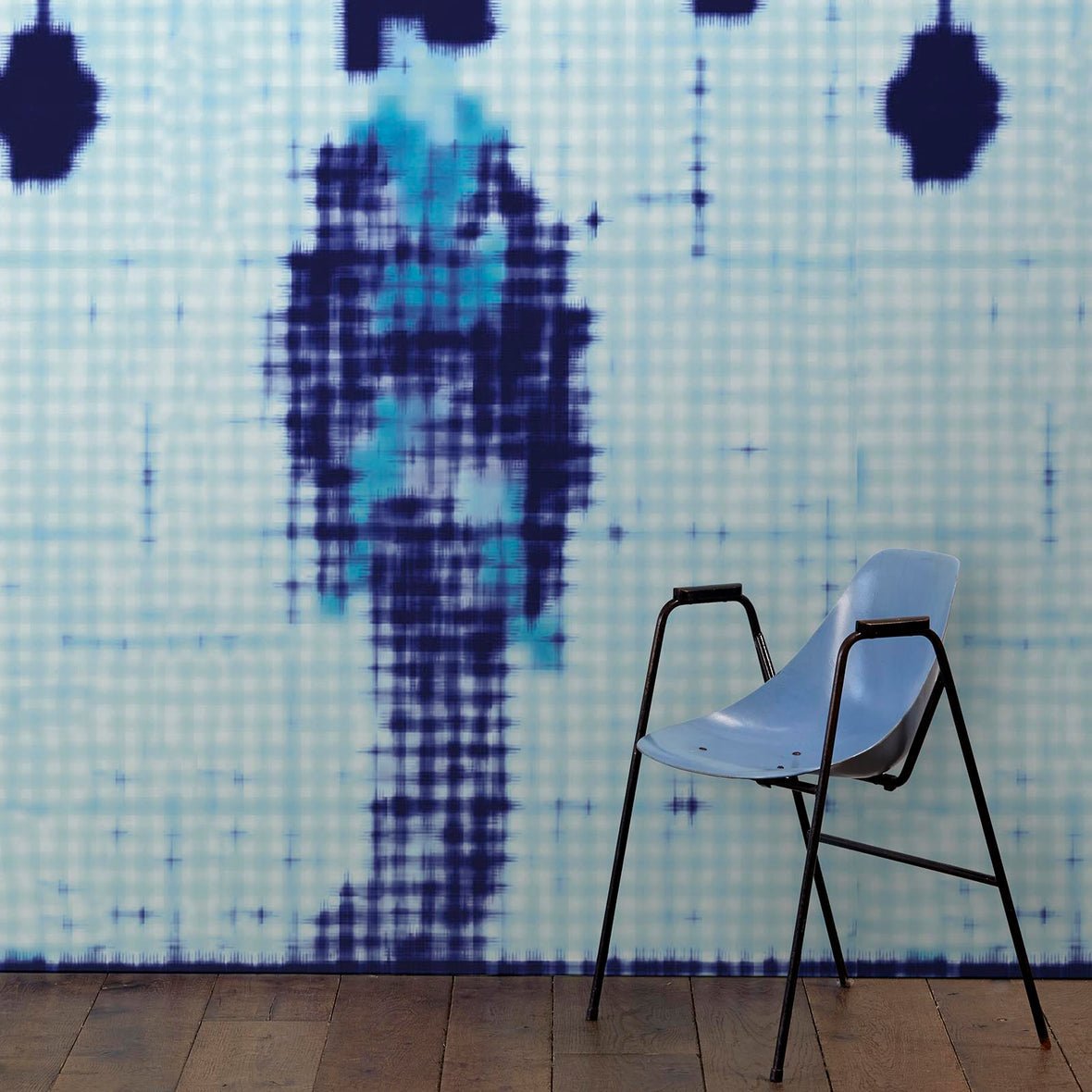 Geisha Standing Wall Mural - Blue - NLXL - PNO - 07 - Premier Wallcovering