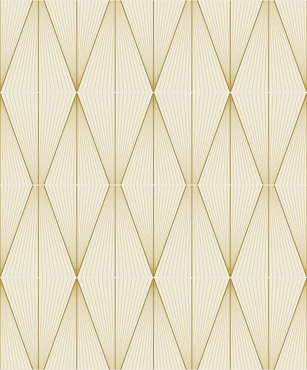 Geo Diamond Wallpaper - Goldenrod - NextWall - NW55805 - Premier Wallcovering