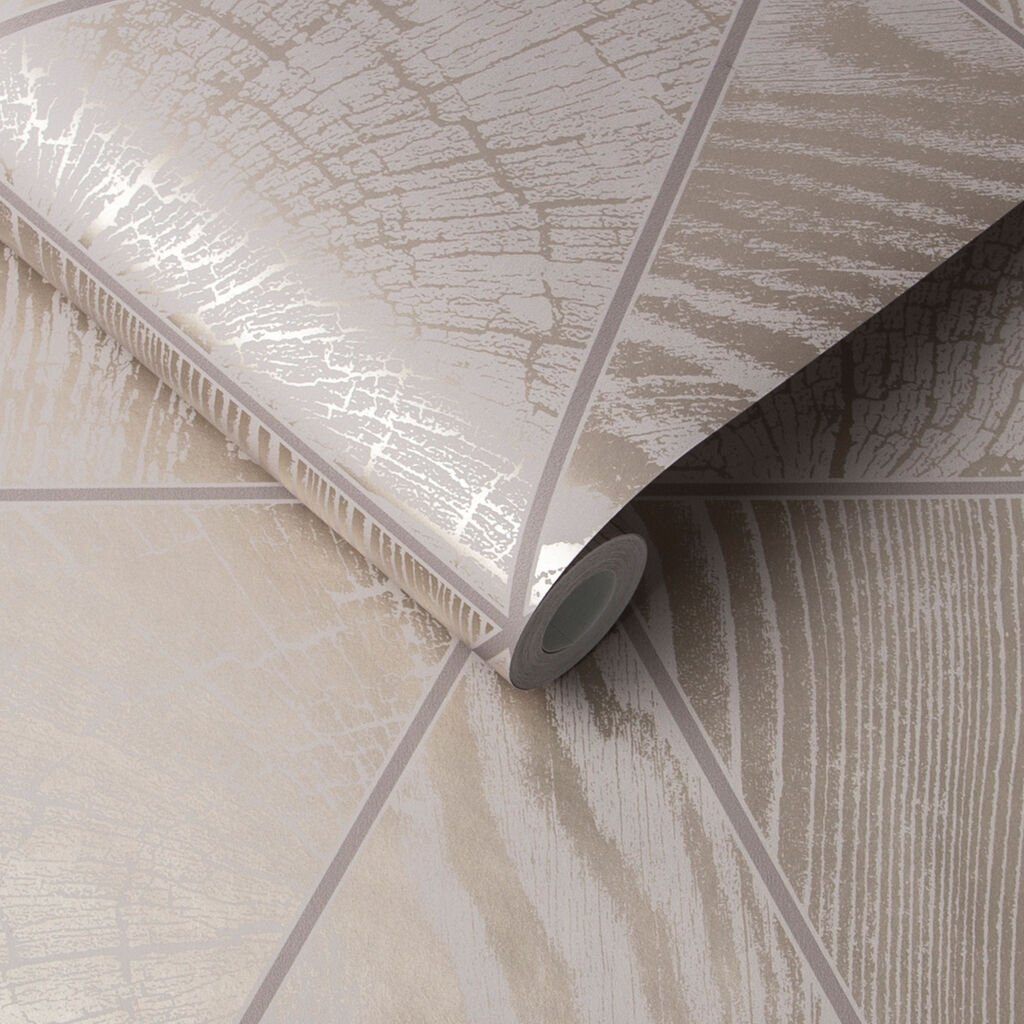 Geo Grain Wallpaper - Ash - Graham & Brown - 105242 - Premier Wallcovering