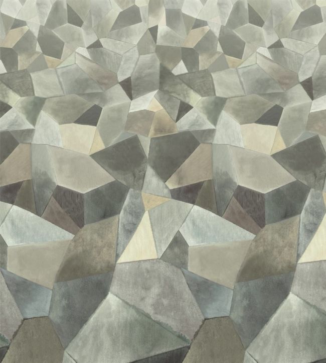Geo Moderne Wallpaper - Pewter - PDG1110/02 - Designers Guild - Premier Wallcovering