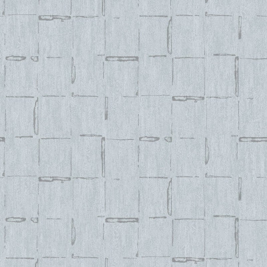 Geometric Lines Metallic Wallpaper - Duck Egg - SK Filson - SK20025 - Premier Wallcovering