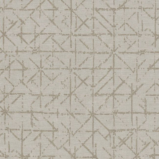 Geometric Sketch Topaz Wallpaper - Beige / Grey - Eijffinger - 394530 - Premier Wallcovering