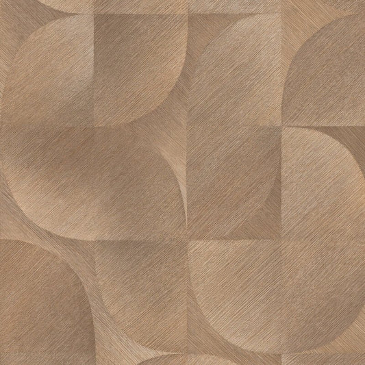 Geometric Tile Abstract Wallpaper - Bronze - Erismann - 10392 - 11 - Premier Wallcovering