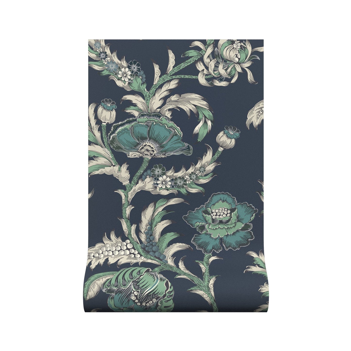 Georgiana Wallpaper - Navy - Warner House - Premier Wallcovering