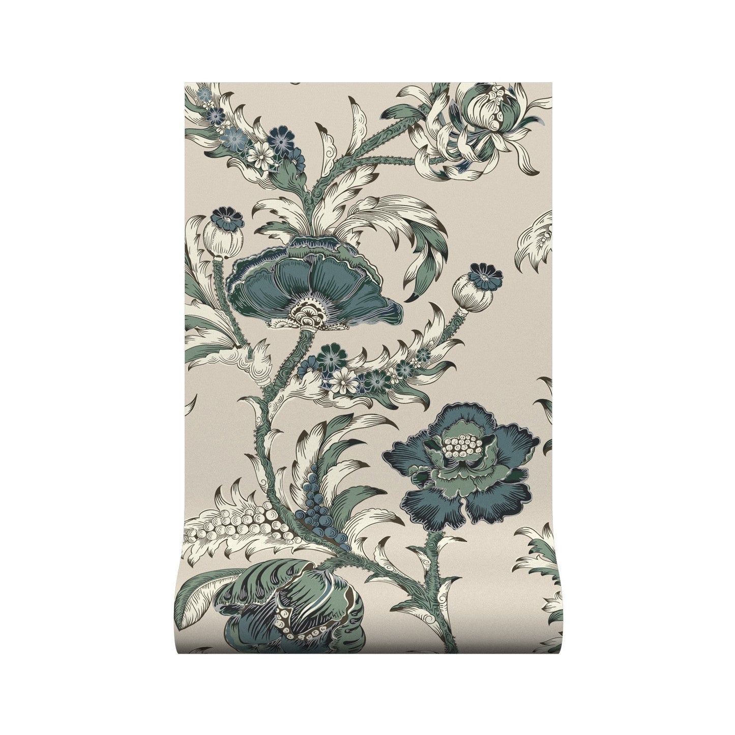 Georgiana Wallpaper - Stone - Warner House - Premier Wallcovering