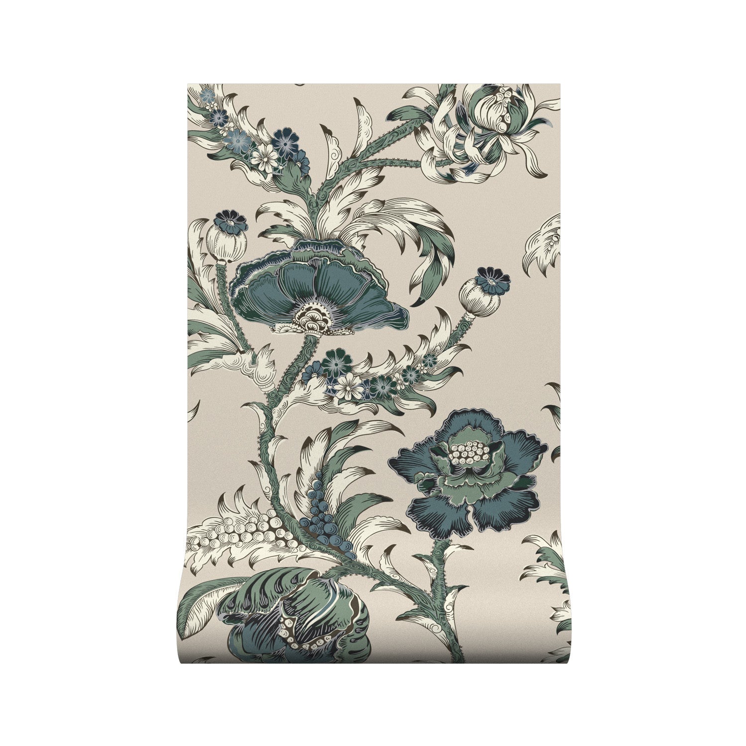 Georgiana Wallpaper - Stone - Warner House - Premier Wallcovering