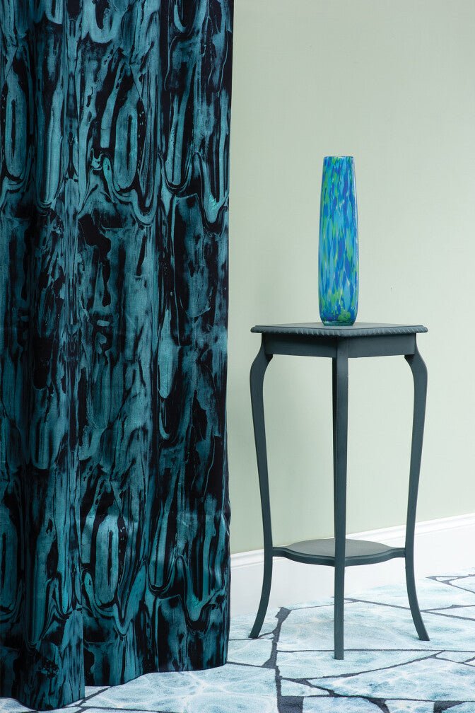 Gerhard Gum Velvet Fabric - Celestial - Timorous Beasties - DIGI/GGUM/40101/01 - Premier Wallcovering