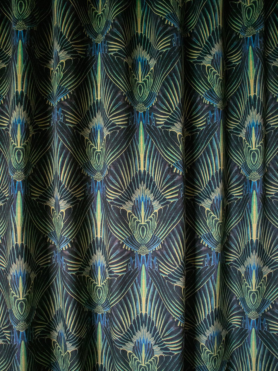 Gershwing Recycled Velvet Fabric - Parakeet - Divine Savages - DVS018-GER-PAR-VEL - Premier Wallcovering