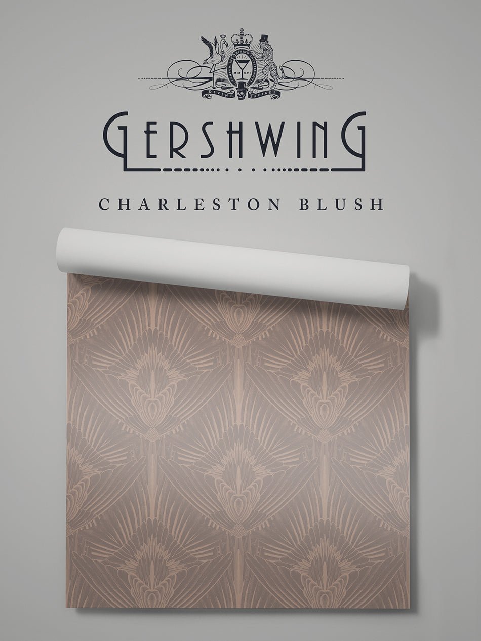 Gershwing Wallpaper - Charleston Blush - Divine Savages - DVS112-GER-CHARL-WR - Premier Wallcovering