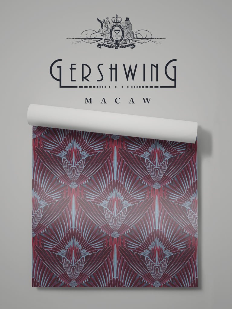 Gershwing Wallpaper - Macaw - Divine Savages - DVS022-GER-MAC-WR - Premier Wallcovering