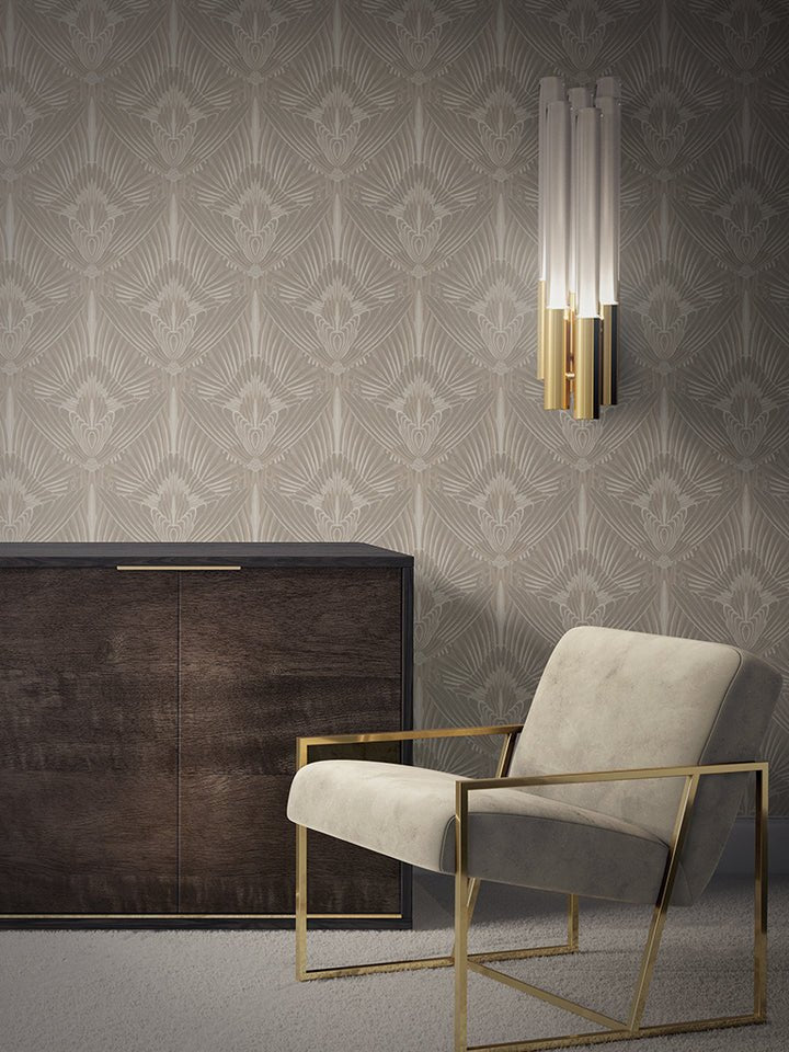 Gershwing Wallpaper - Dove - Divine Savages - DVS020-GER-DV-WR - Premier Wallcovering