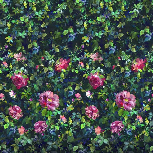 Gertrude Rose Wallpaper - Fuchsia - PDG1154/01 - Designers Guild - Premier Wallcovering