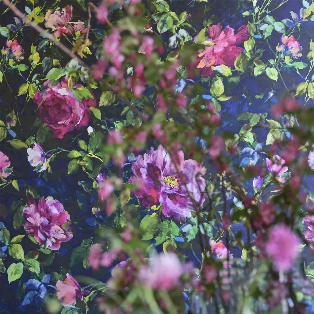 Gertrude Rose Wallpaper - Fuchsia - PDG1154/01 - Designers Guild - Premier Wallcovering