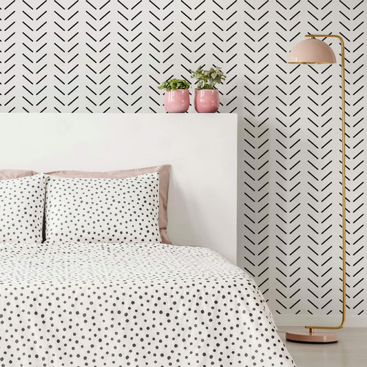 Get in Formation Wallpaper - Monochrome - Lust Home - LH900025 - Premier Wallcovering
