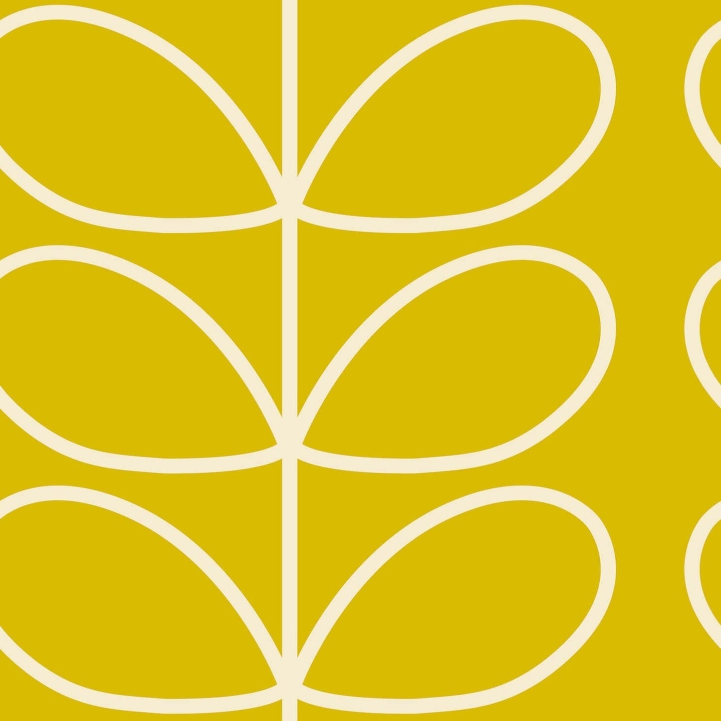 Giant Linear Stem Wallpaper - Sunflower - Orla Kiely - 23AHGLSWLPDS-7110 - Premier Wallcovering