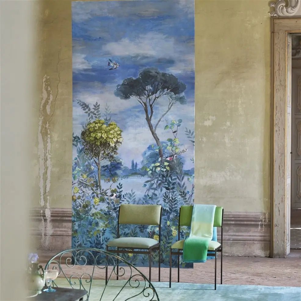 Giardino Segreto Scene 1 Wallpaper - Delft - Designers Guild - PDG1056/01 - Premier Wallcovering