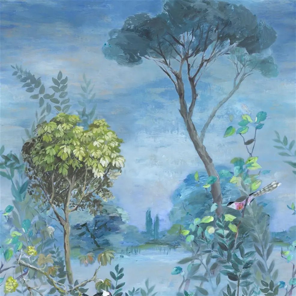 Giardino Segreto Scene 1 Wallpaper - Delft - Designers Guild - PDG1056/01 - Premier Wallcovering