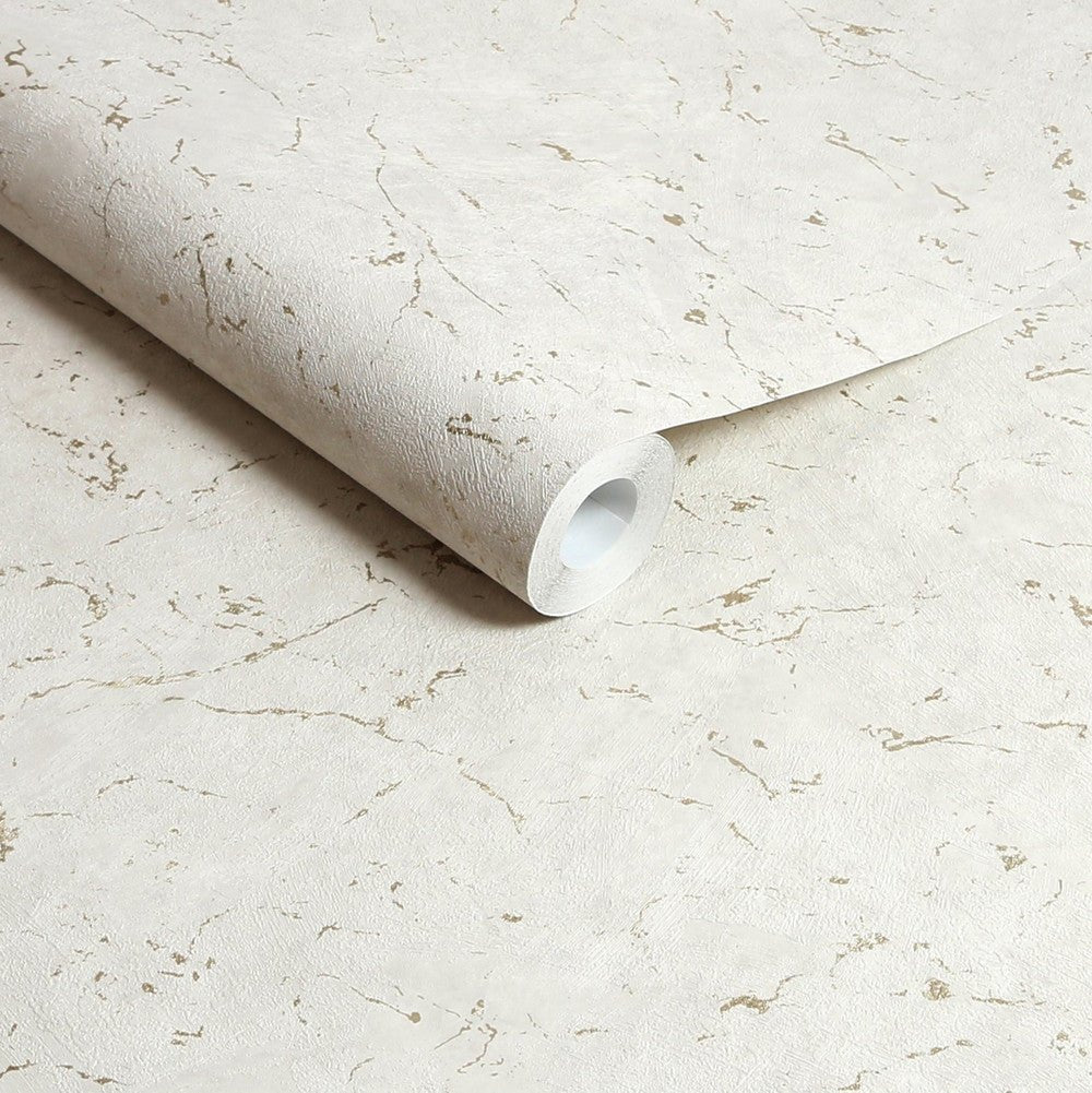 Gilded Plaster Wallpaper - Stone Pale Gold - Superfresco Easy - 125066 - Premier Wallcovering