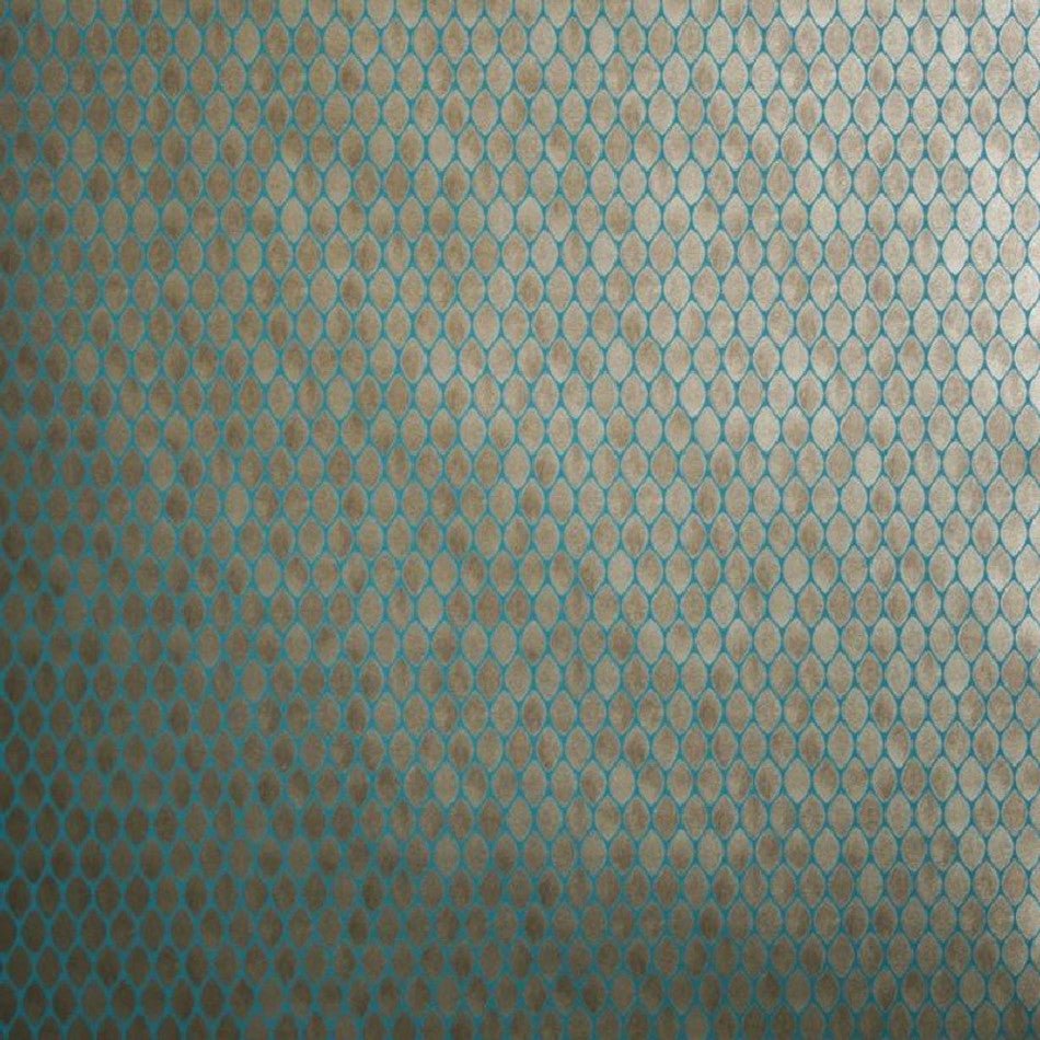 Gilty Wallpaper - Gold/Blue - Nina Campbell - NCW4023-06 - Premier Wallcovering