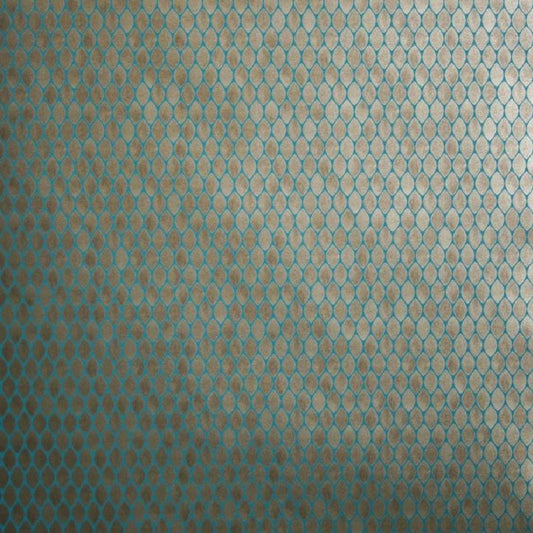 Gilty Wallpaper - Gold/Blue - Nina Campbell - NCW4023-06 - Premier Wallcovering