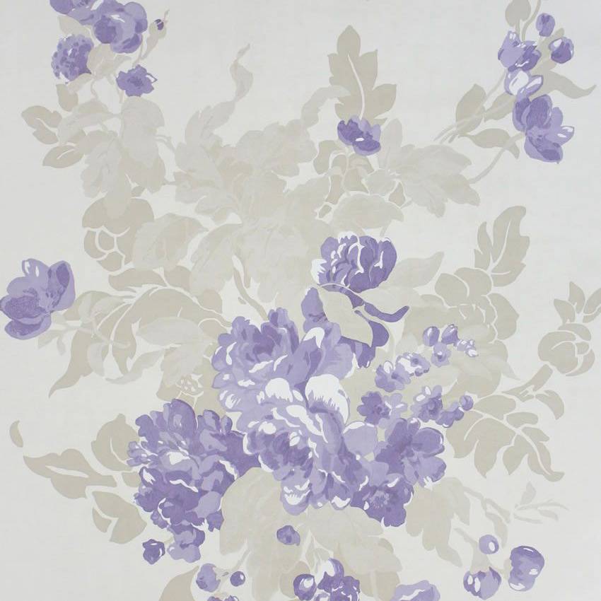 Ginevra Wallpaper - Lavender/Stone - Osborne & Little - W6170-02 - Premier Wallcovering