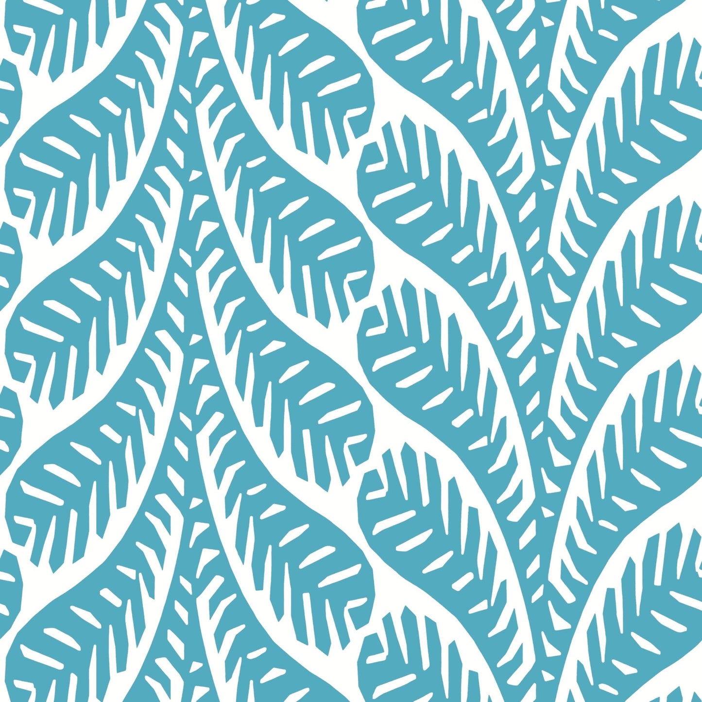 Ginger Wallpaper - Turquoise - Thibaut - T20833 - Premier Wallcovering