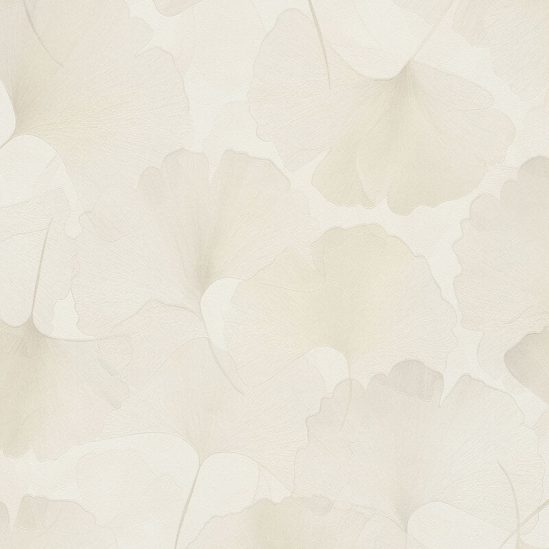Ginko Dream Floral Metallic Wallpaper - Cream - Erismann - 10470 - 14 - Premier Wallcovering