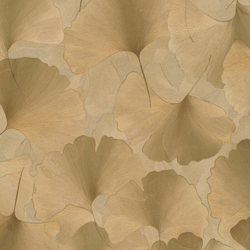 Ginko Dream Floral Metallic Wallpaper - Gold - Erismann - 10470 - 30 - Premier Wallcovering