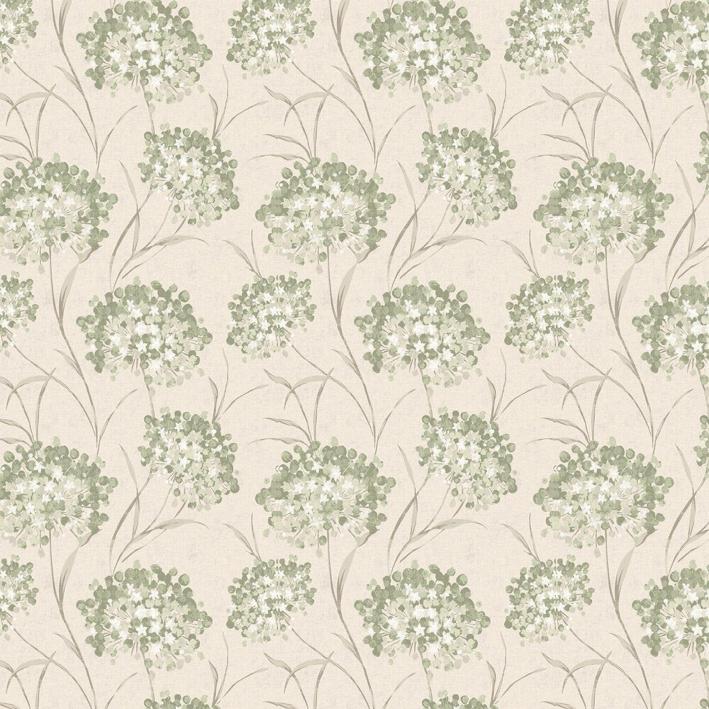 Giselle Wallpaper - Hedgerow - Laura Ashley - 140331 - Premier Wallcovering
