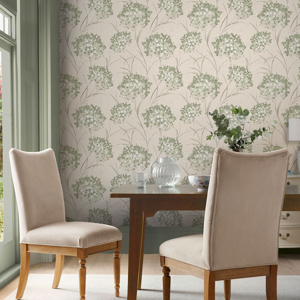 Giselle Wallpaper - Hedgerow - Laura Ashley - 140331 - Premier Wallcovering