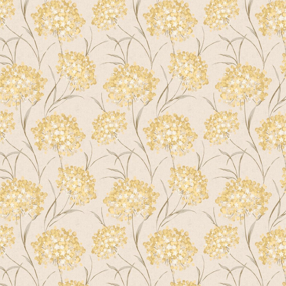 Giselle Wallpaper - Ochre - Laura Ashley - 140330 - Premier Wallcovering