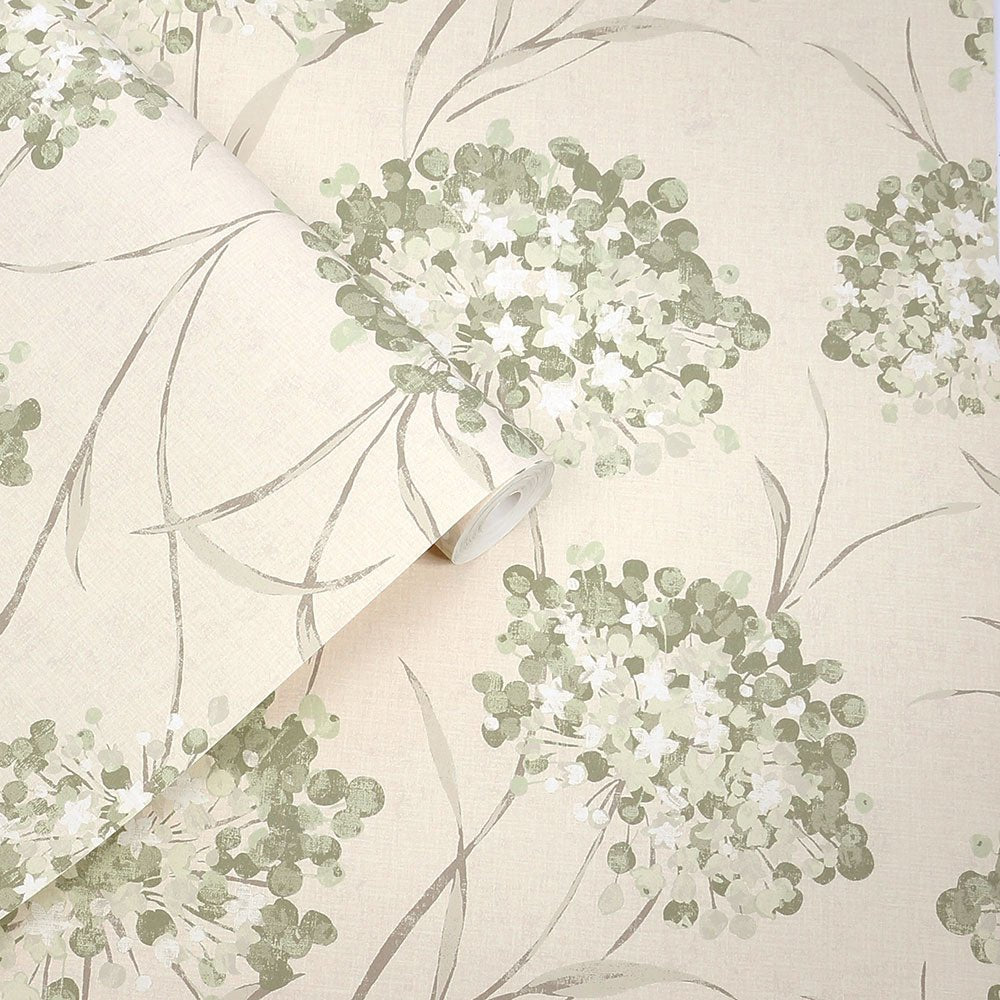 Giselle Wallpaper - Hedgerow - Laura Ashley - 140331 - Premier Wallcovering