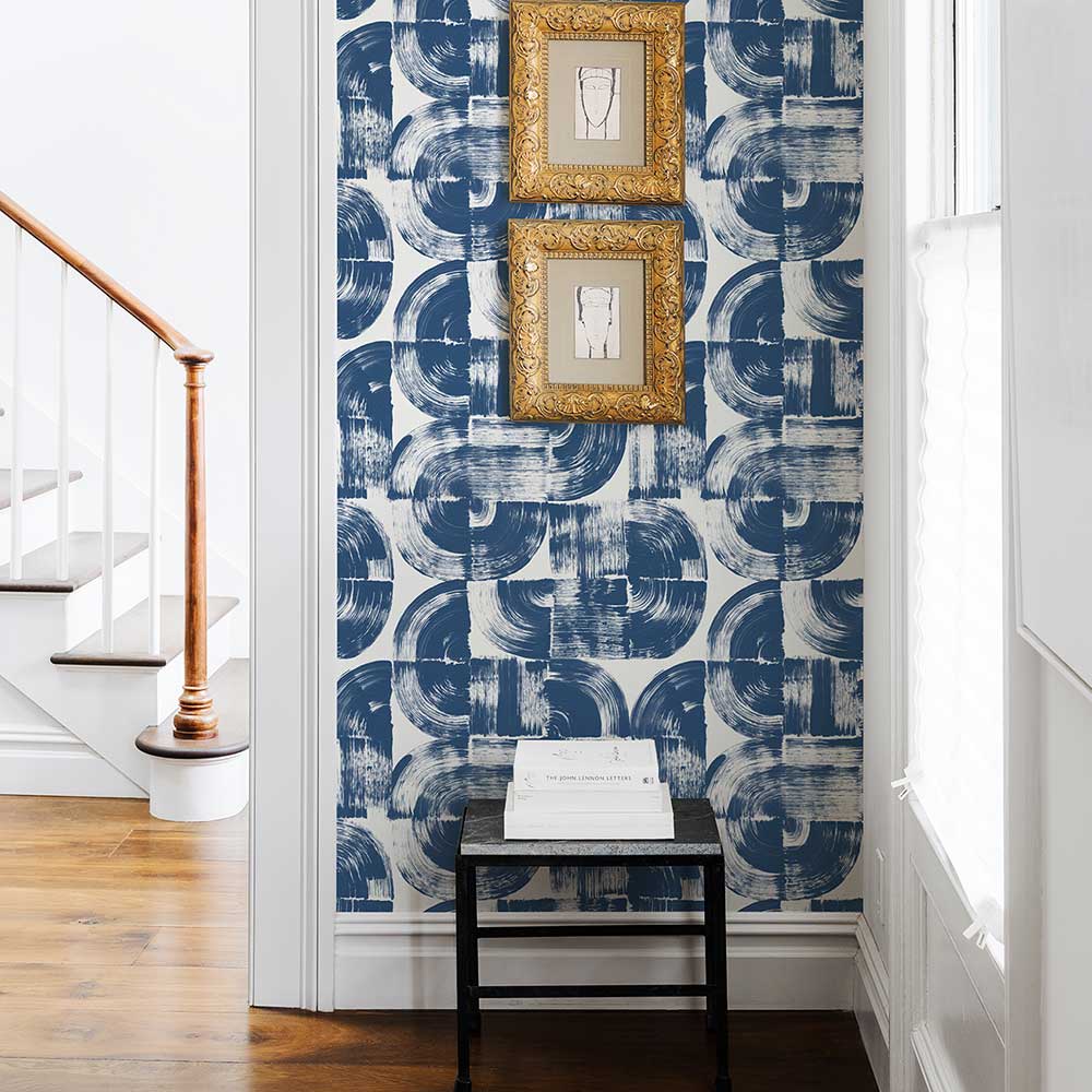 Giulietta Wallpaper - Blue - A Street Prints - FD26407 - Premier Wallcovering