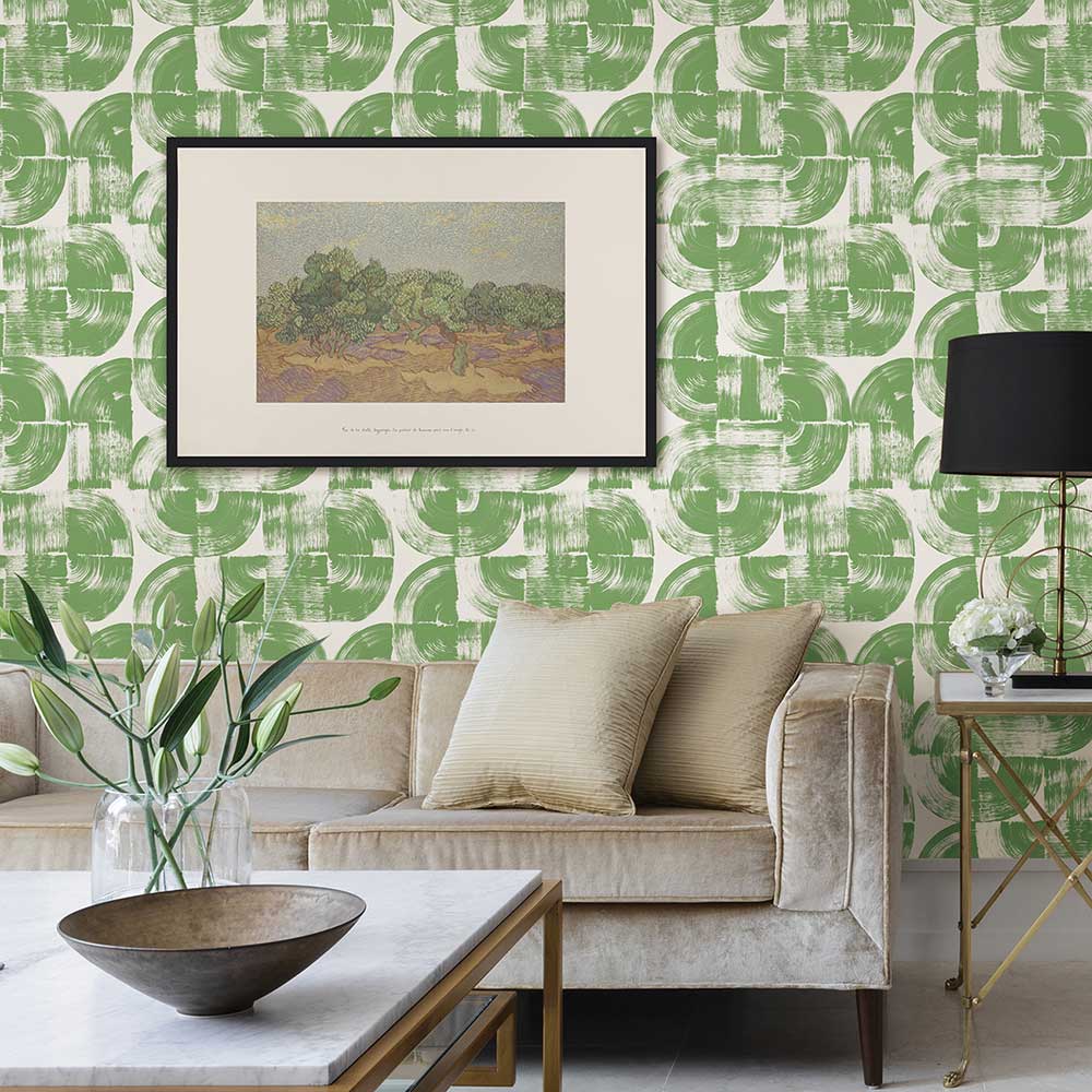 Giulietta Wallpaper - Green - A Street Prints - FD26408 - Premier Wallcovering
