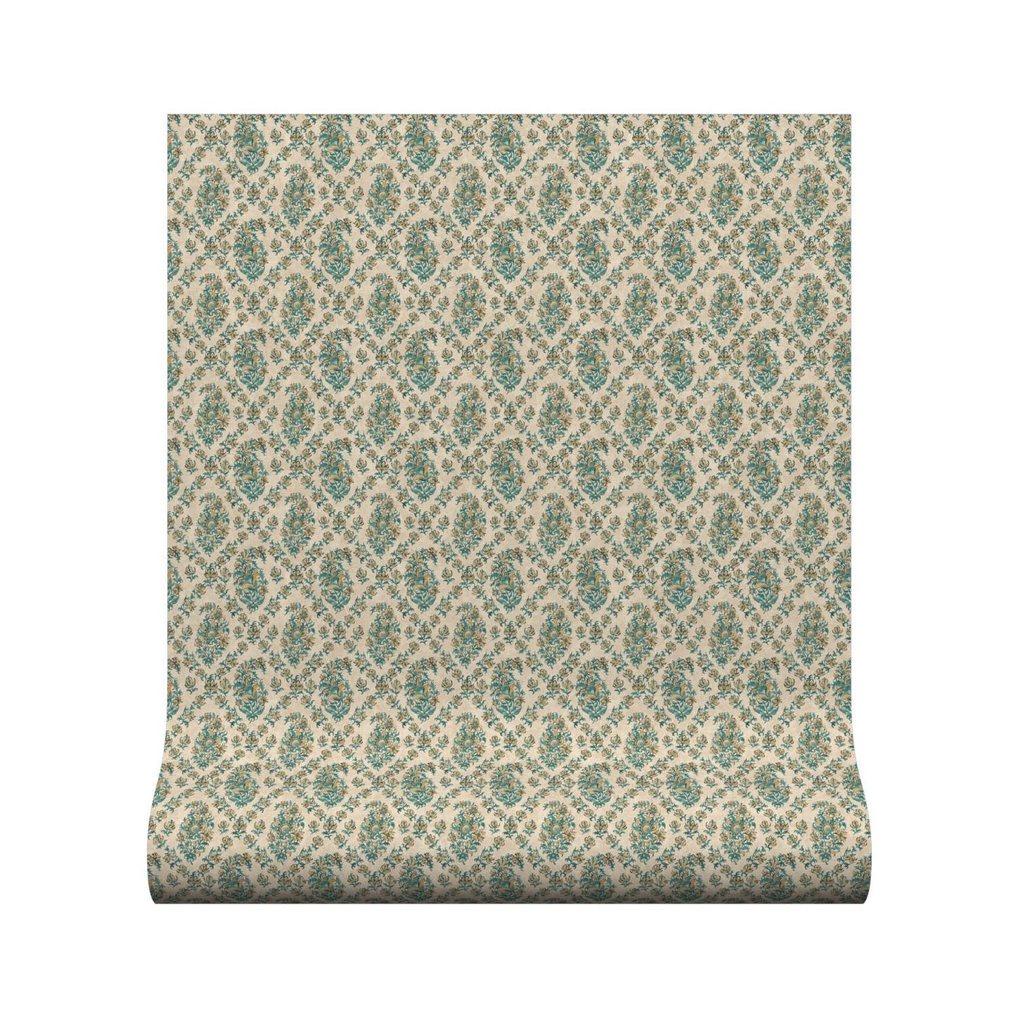 Giverny Wallpaper - Teal - Warner House - Premier Wallcovering