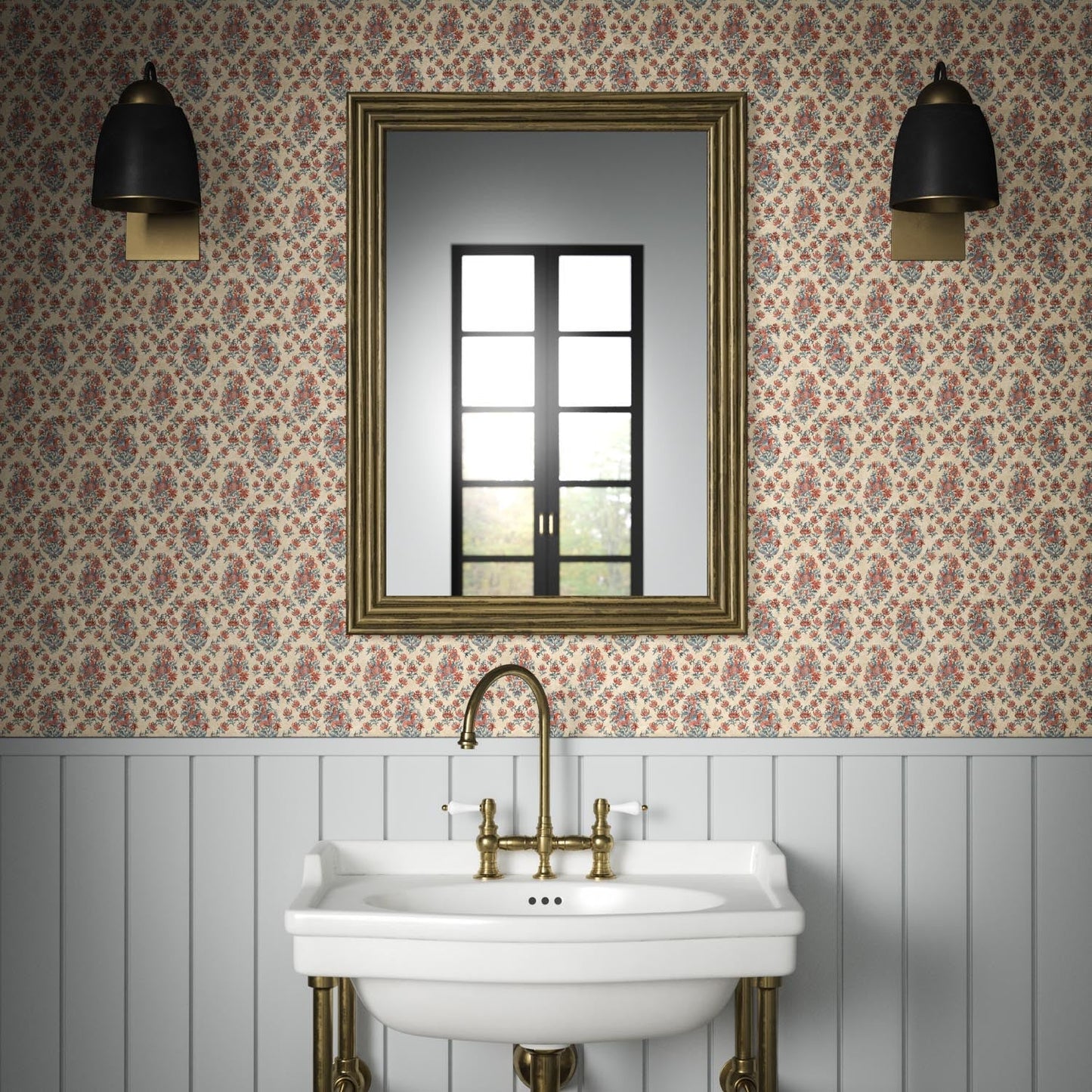 Giverny Wallpaper - Rouge - Warner House - Premier Wallcovering