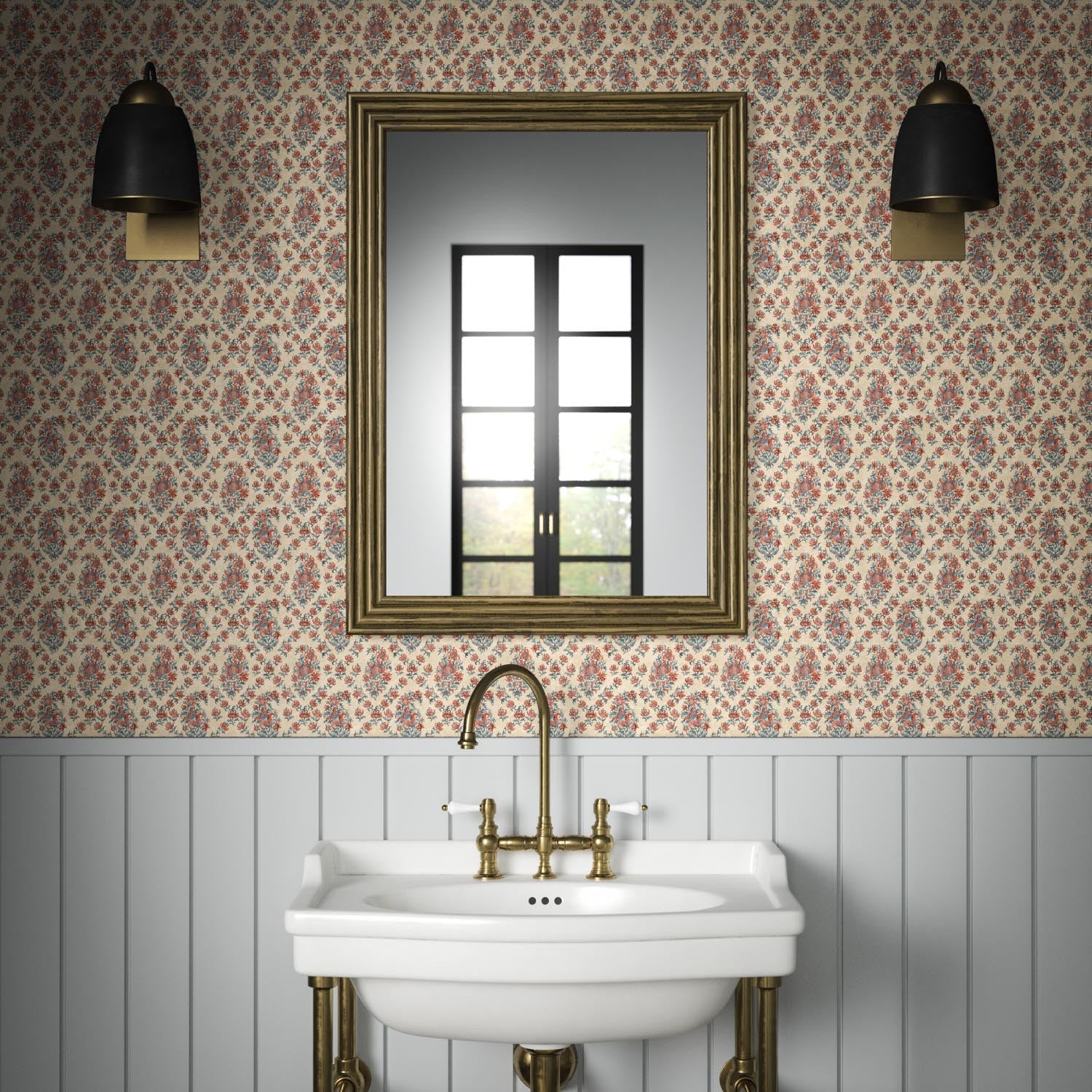 Giverny Wallpaper - Rouge - Warner House - Premier Wallcovering