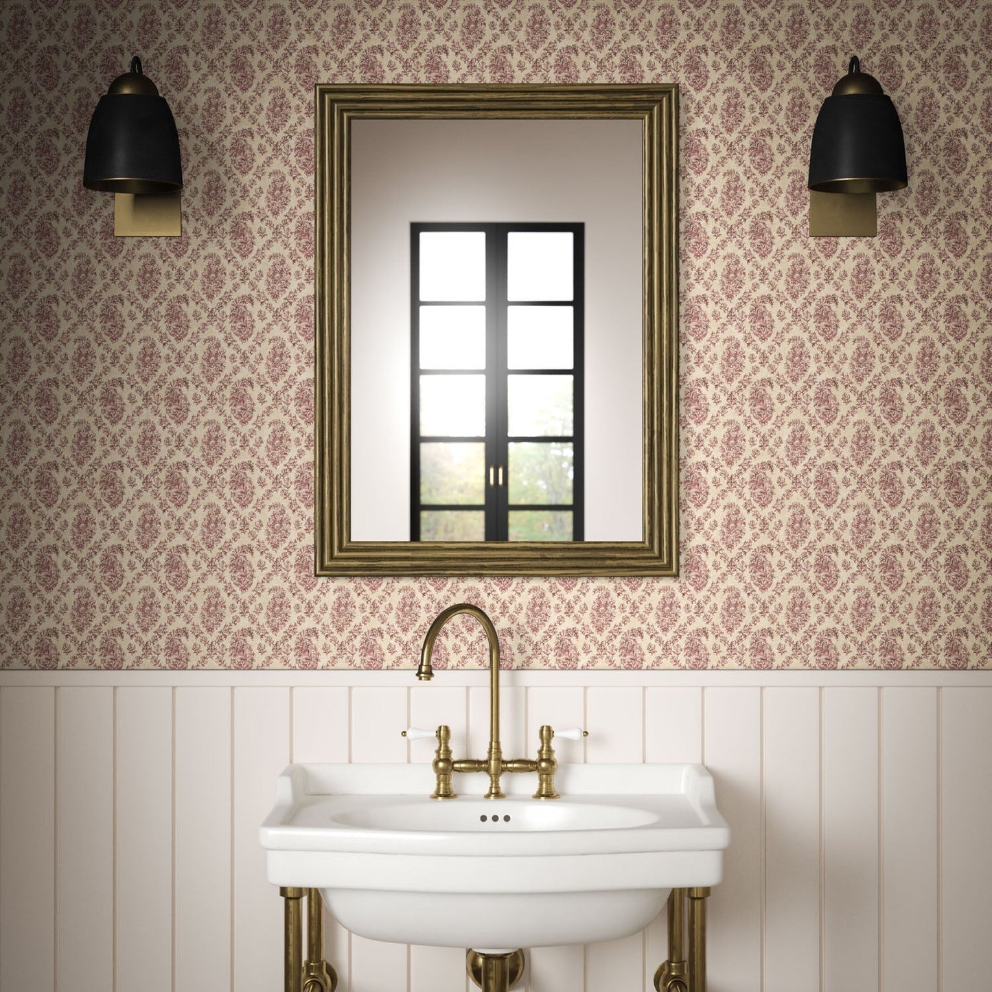 Giverny Wallpaper - Rose - Warner House - Premier Wallcovering