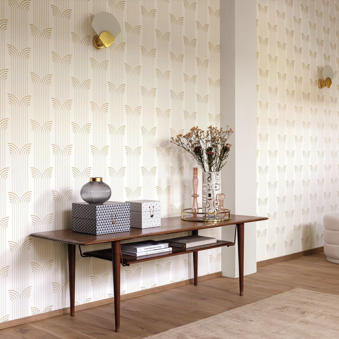 Glamour Wallpaper - Beige  - Caselio - 105291027 - Premier Wallcovering